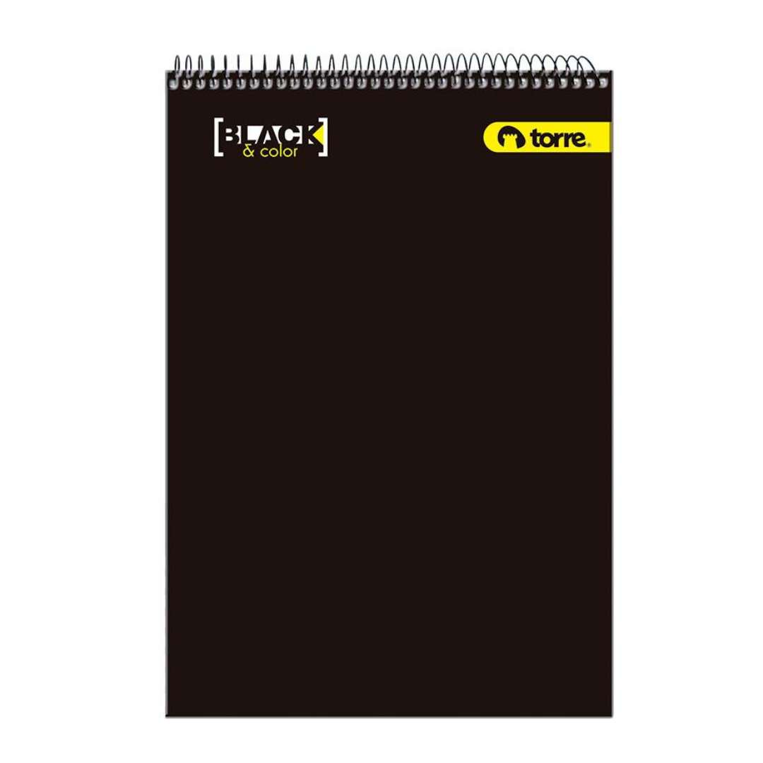 Croquera Oficio Black and Colors 100 Hojas Torre