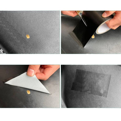 Cinta Adhesiva De Reparación De Muebles De Cuero Negro