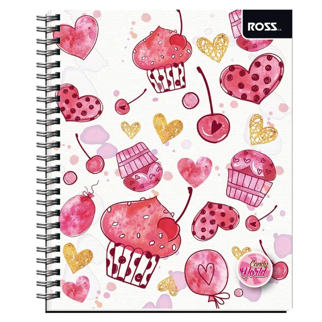 Pack 10 cuadernos ROSS Candy World 100H 7mm