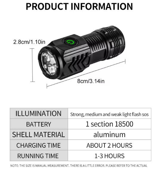Mini linterna LED portátil