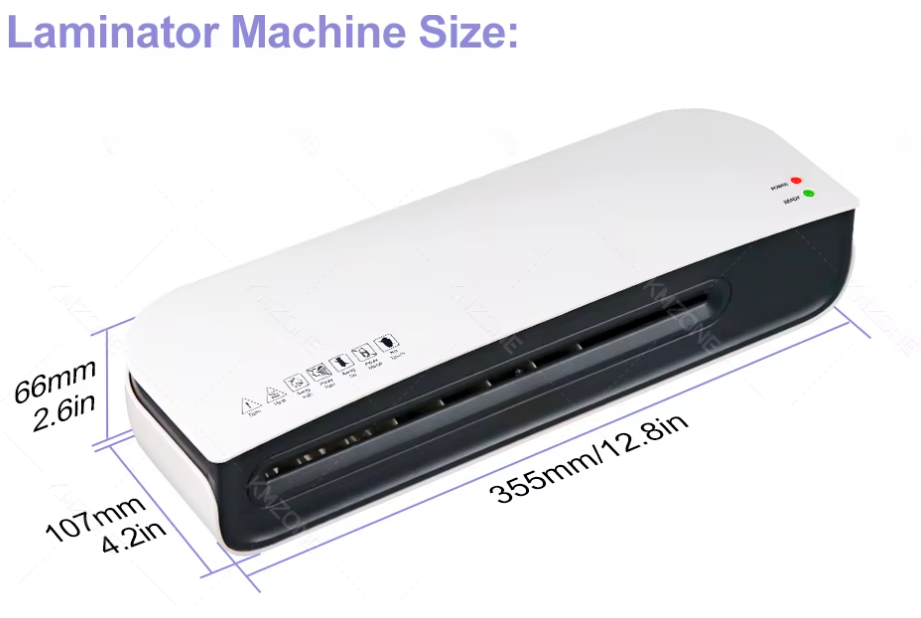 Máquina laminadora de escritorio SL289, tamaño A4, sistema de laminación en frío y caliente, 2 rodillos, 9 pulgadas de ancho máximo para A4/A5/A6/4R/3R/2R