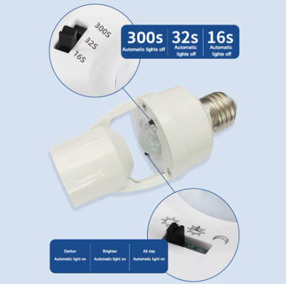Portalámparas sensor activado por voz