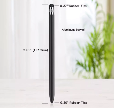 Bolígrafo para tableta, lápiz Universal CON LUZ, lápiz capacitivo, doble cabezal de silicona para iPad, Android, Samsung, Huawei, Lenovo, teléfono inteligente