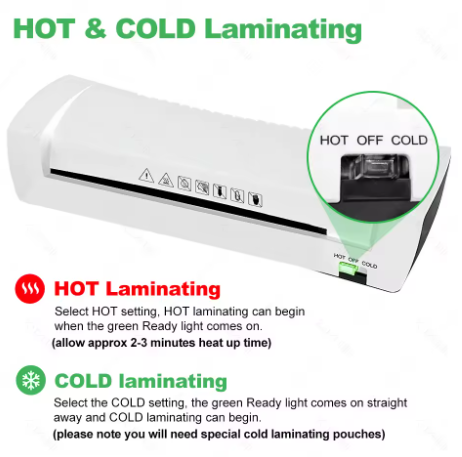 Máquina laminadora SL200, máquina laminadora en frío y caliente, dos rodillos, tamaño A4, laminadora para fotos, tarjetas de crédito, hogar y oficina