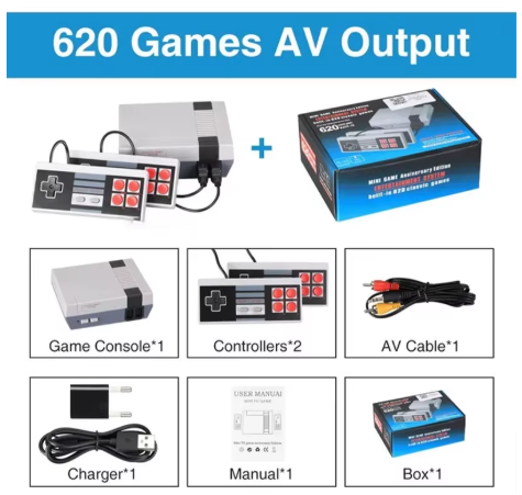 Consola de juegos 0portátil Retro Mini TV 62