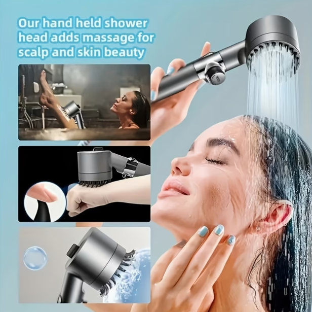 Multi-Functional Wall-Mounted Handheld Showerhead