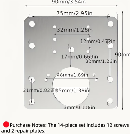 Plate with Screw Fixed Repair
