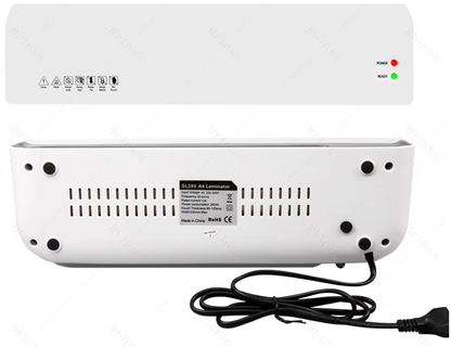 Máquina laminadora de escritorio SL289, tamaño A4, sistema de laminación en frío y caliente, 2 rodillos, 9 pulgadas de ancho máximo para A4/A5/A6/4R/3R/2R