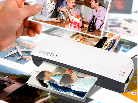 Máquina laminadora de escritorio SL289, tamaño A4, sistema de laminación en frío y caliente, 2 rodillos, 9 pulgadas de ancho máximo para A4/A5/A6/4R/3R/2R