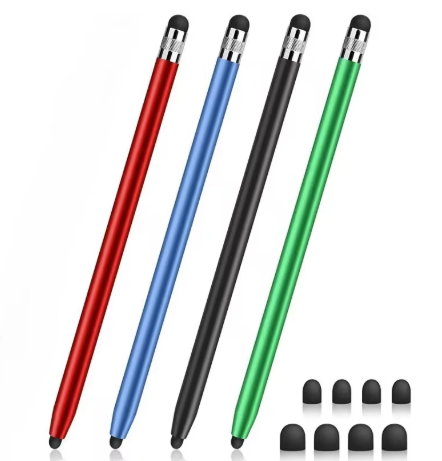 Bolígrafo para tableta, lápiz Universal CON LUZ, lápiz capacitivo, doble cabezal de silicona para iPad, Android, Samsung, Huawei, Lenovo, teléfono inteligente