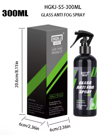 Spray antiniebla para ventana de coche