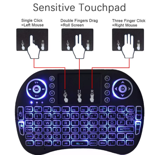 Mini teclado inalámbrico para PC Android TV Box