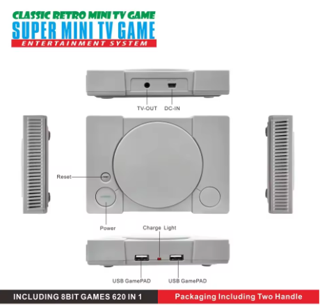 Consola de juegos 0portátil Retro Mini TV 62