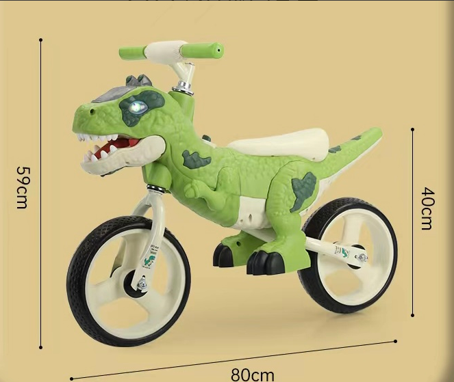 Bicicleta de equilibrio Tiranosaurio Rex con luces y sonido