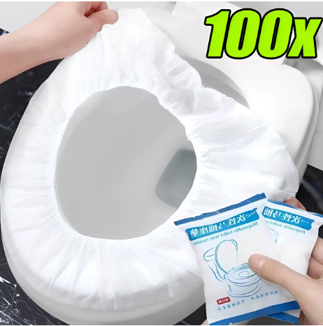 ￼ Funda desechable para asiento de inodoro 10UNS/PK