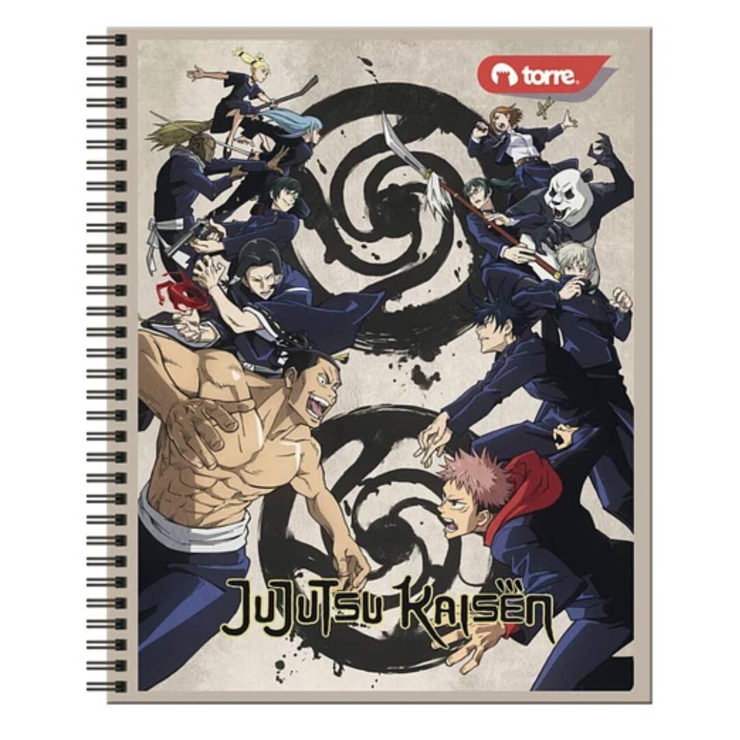 Pack 10 cuadernos Jujutsu Kaisen Torre 100H 7mm