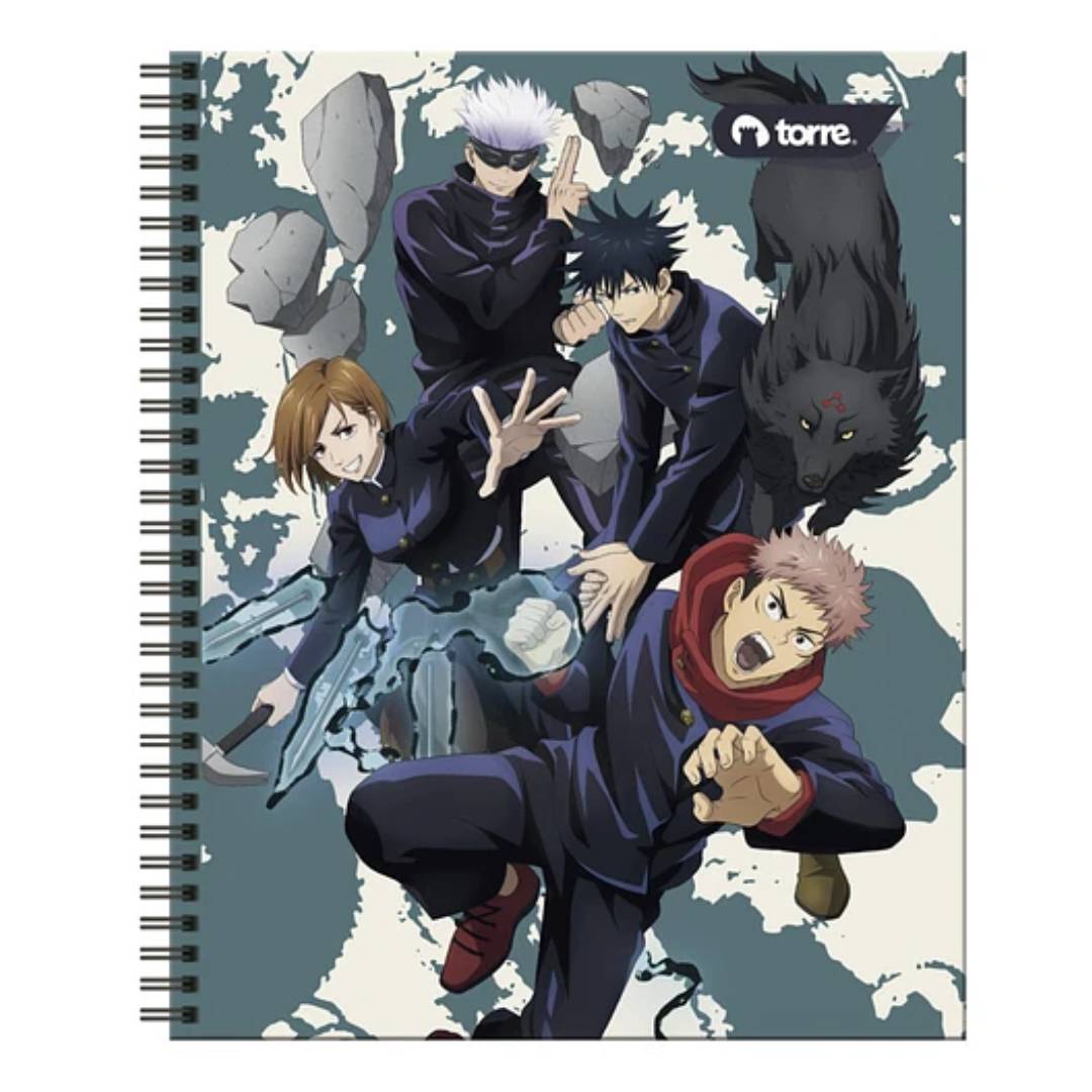 Pack 10 cuadernos Jujutsu Kaisen Torre 100H 7mm