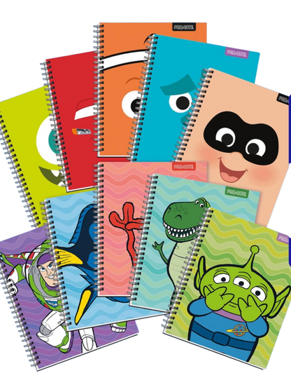 Pack 10 cuadernos Proarte Pixar 100H 7mm