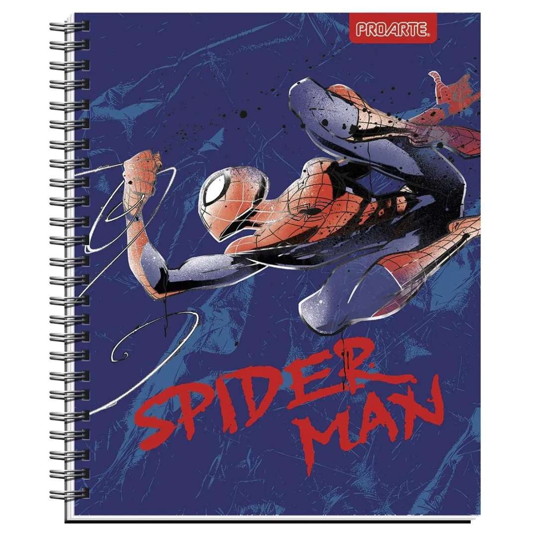 Pack 10 cuadernos Spiderman Metalizados Proarte 100H 7mm