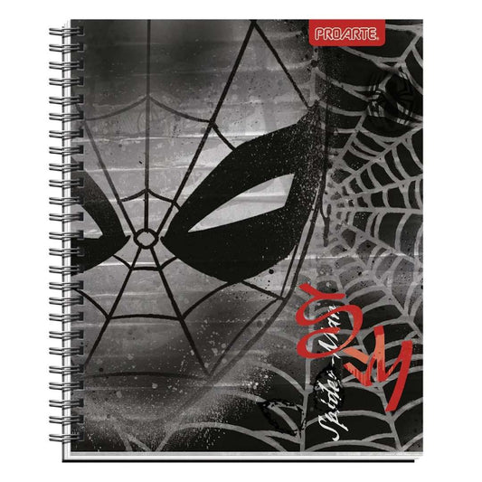 Pack 10 cuadernos Spiderman Metalizados Proarte 100H 7mm