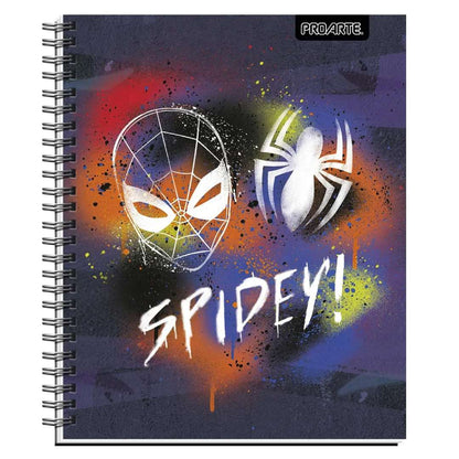 Pack 10 cuadernos Spiderman Metalizados Proarte 100H 7mm