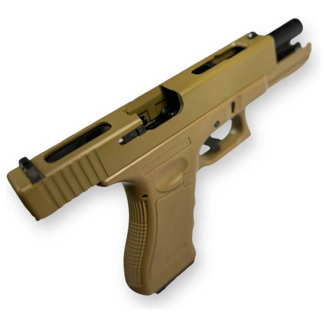 Pistola Modelo Glock 18c - VG1-A TAN de Green Gas Automática