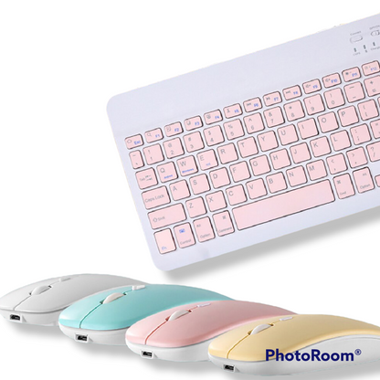 TECLADO CON MOUSE COLORES