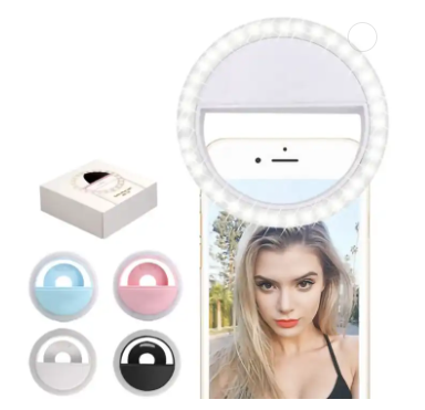 Rechargeable LED Ring Light for Cell Phone selfie ring light selfie LED lights for phone